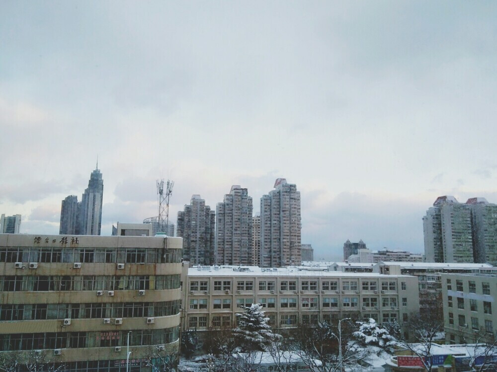 烟台雪景