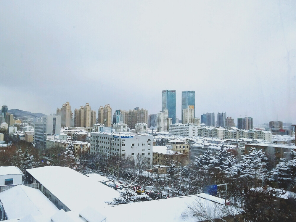 烟台雪景