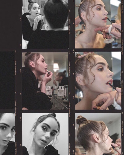 Lily Collins ins
Glam in seven screens. @fionastiles and @gregoryrusselhair making the magic happen. Thank you for being part of day two on this semi-impromptu, un-retouched portrait mode cover shoot.…