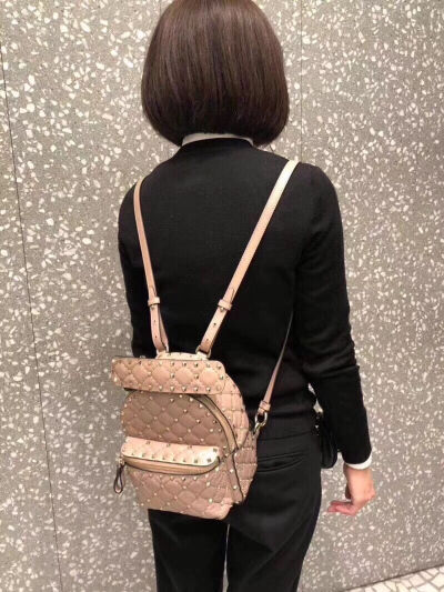 Valentino Garavani backpack bags for women Material:Suede leather.0630SG# size：17*20*7cm