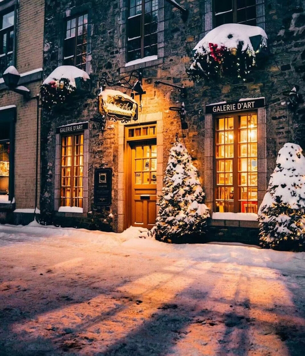 喜欢这样的雪景