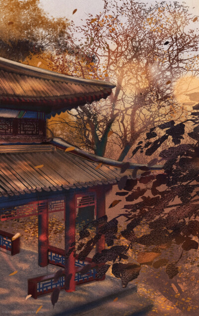 古风 风景 背景