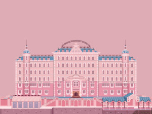 练习，《布达佩斯大饭店》，超美的配色。