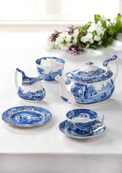 #英国Spode blue Italian#