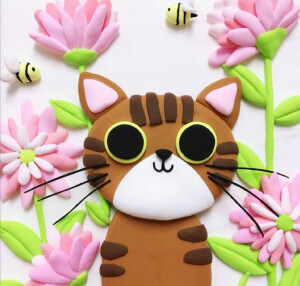萌萌哒小猫咪黏土