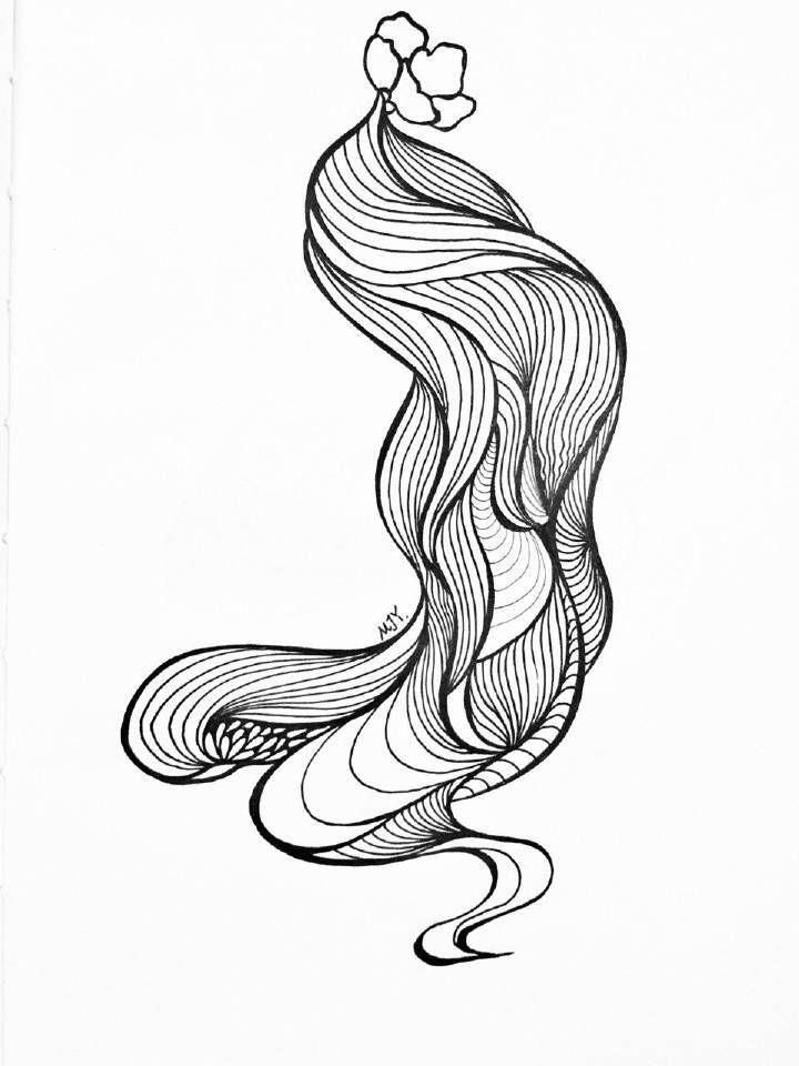 黑白线描画九宫格又来啦绘画超话遇见艺术by会画画的云676767
