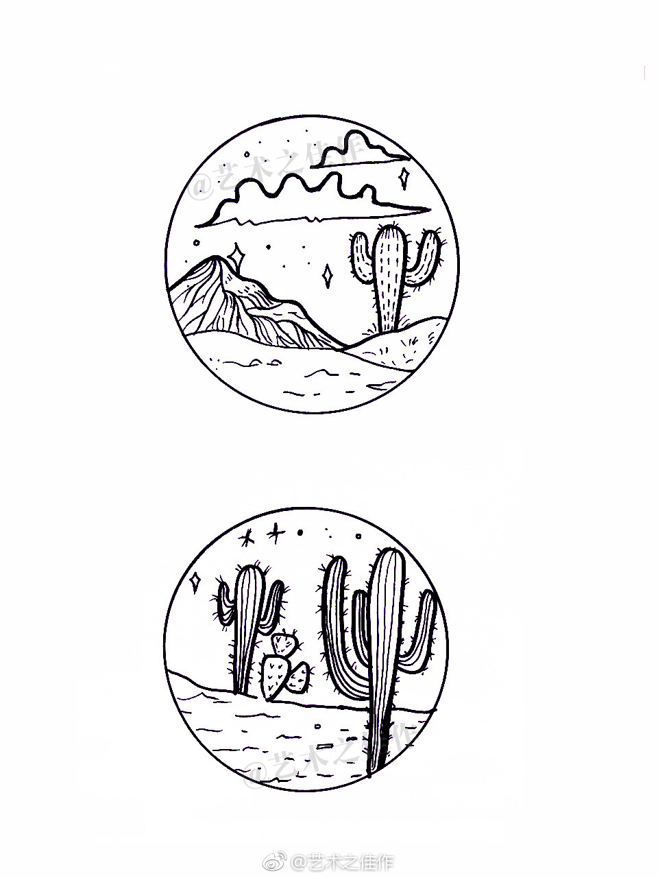 最近没事画了个九宫格针管笔小画,有喜欢这种黑白小画的亲吗?