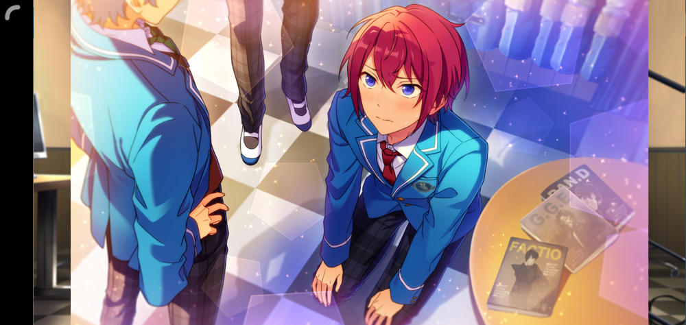 偶像梦幻祭 ES 明星昂流 冰鹰北斗 游木真 衣更真绪 天祥院英智 日日树涉 姬宫桃李 伏见弓弦 朔间零 羽风薰 乙狩阿多尼斯 大神晃牙 月永雷欧 濑名泉 朔间凛月 鸣上岚 朱樱司 守泽千秋 深海奏汰 高峯翠 南云铁虎 仙石忍 莲巳敬人 鬼龙红郞 神崎飒马 葵日向 葵裕太 斋宫宗 影片美伽 逆先夏目 青叶纺 春川宙 三毛缟斑