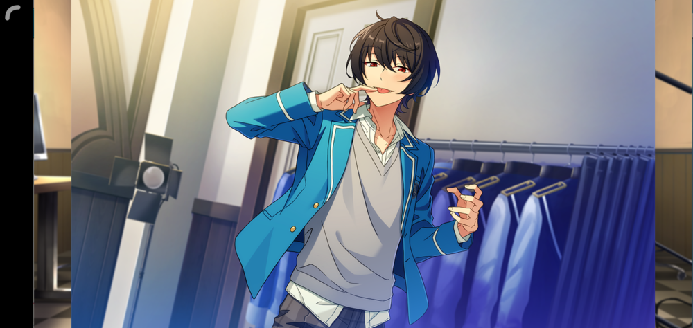 偶像梦幻祭 ES 明星昂流 冰鹰北斗 游木真 衣更真绪 天祥院英智 日日树涉 姬宫桃李 伏见弓弦 朔间零 羽风薰 乙狩阿多尼斯 大神晃牙 月永雷欧 濑名泉 朔间凛月 鸣上岚 朱樱司 守泽千秋 深海奏汰 高峯翠 南云铁虎 仙石忍 莲巳敬人 鬼龙红郞 神崎飒马 葵日向 葵裕太 斋宫宗 影片美伽 逆先夏目 青叶纺 春川宙 三毛缟斑