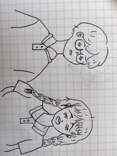 简笔画 学生时代