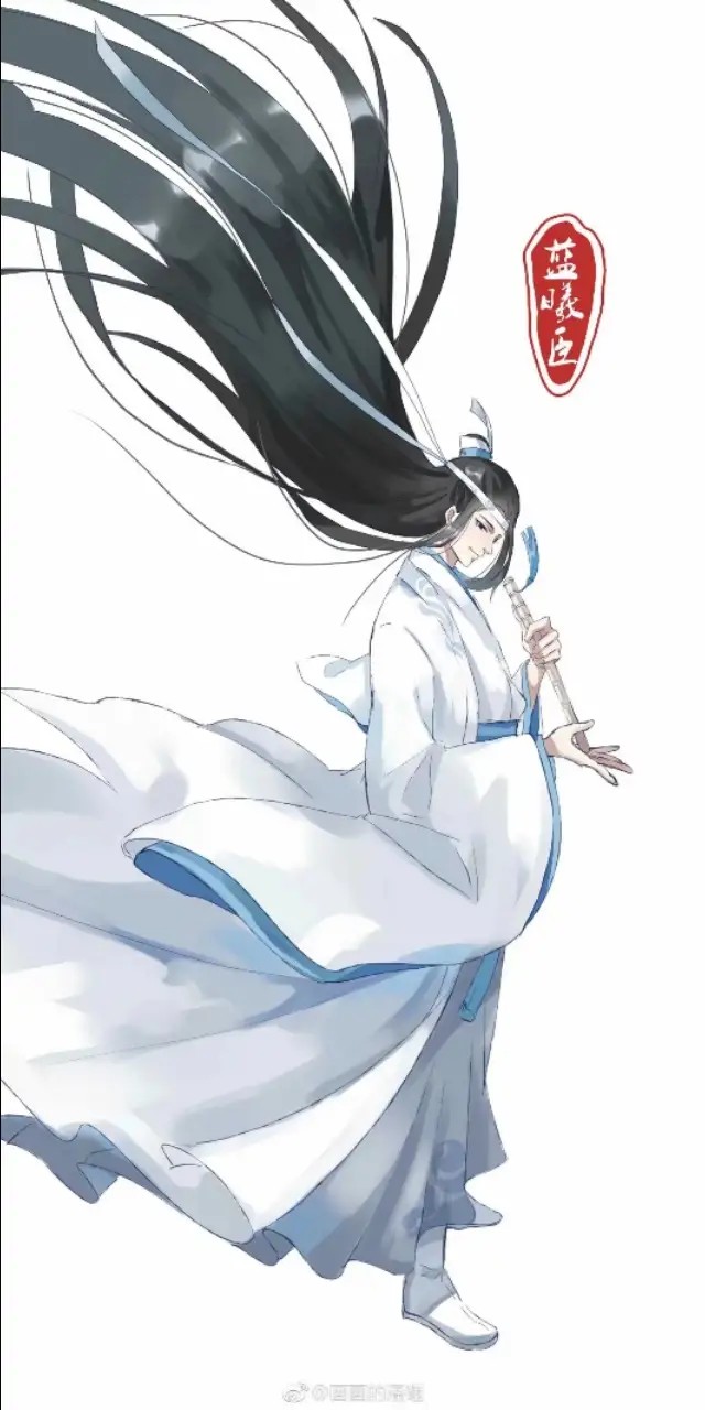 长发飘飘的魔道中人-魔道祖师｜画师：画画的潘砸