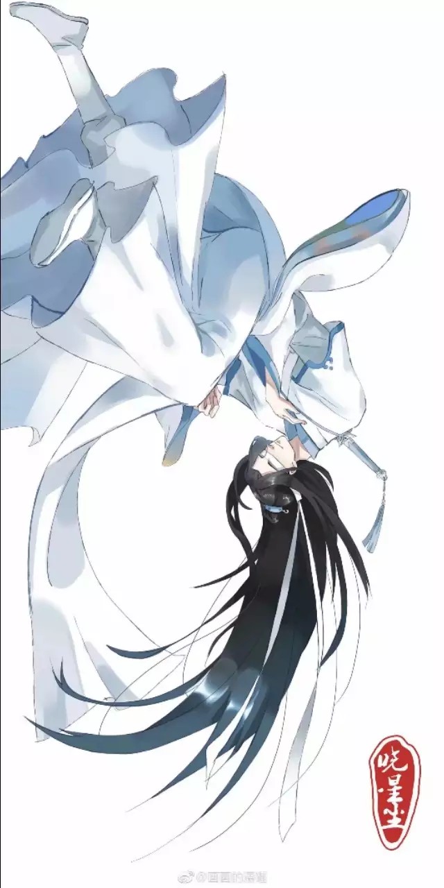 长发飘飘的魔道中人-魔道祖师｜画师：画画的潘砸