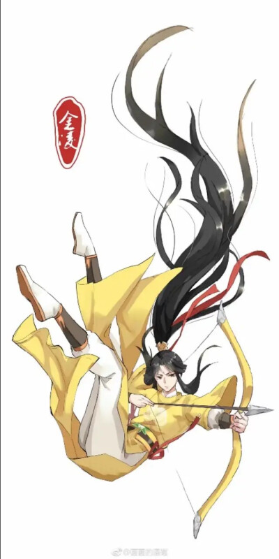 长发飘飘的魔道中人-魔道祖师｜画师：画画的潘砸