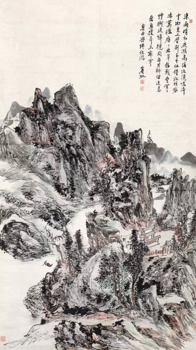 黄宾虹作品鉴赏——《兴坪纪游》
镜心 设色纸本
145 × 81cm
中国嘉德2011秋拍
成交价: RMB 10,580,000