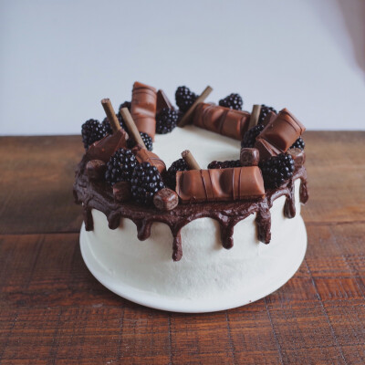 #巧克力蛋糕#巧克力奶油蛋糕#树莓