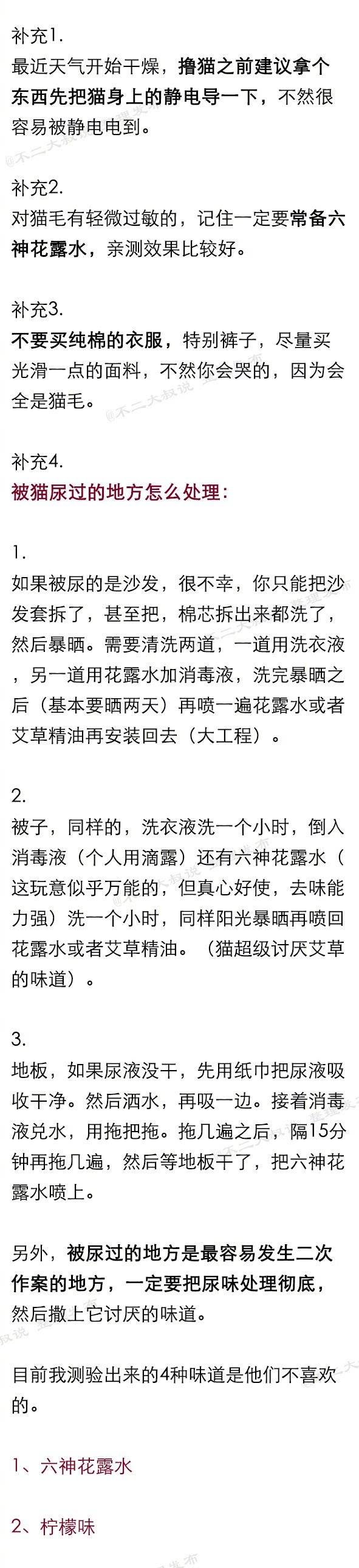 养猫5年的经验总结：铲屎官日常科普贴