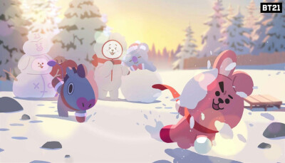 BT21 Winter snow