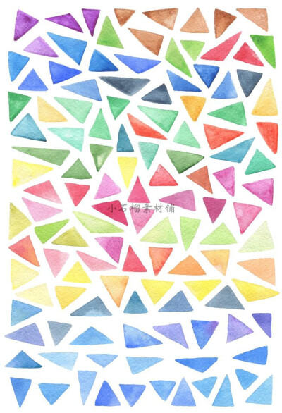 彩色渐变几何三角形底纹装饰手机壳背景图案PNG设计素材png370