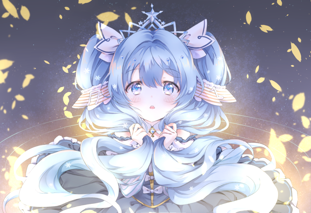 VOCALOID 初音未来 雪未来2019 绘师：Melings（p id=21230641） 本作品id=72171832