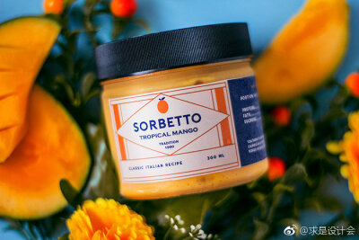 Sorbetto 水果冰糕包装设计。#求是爱设计#