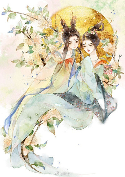 手绘古风群像
画师见水印