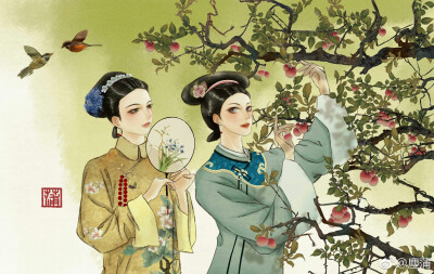 手绘古风女子
画师见水印