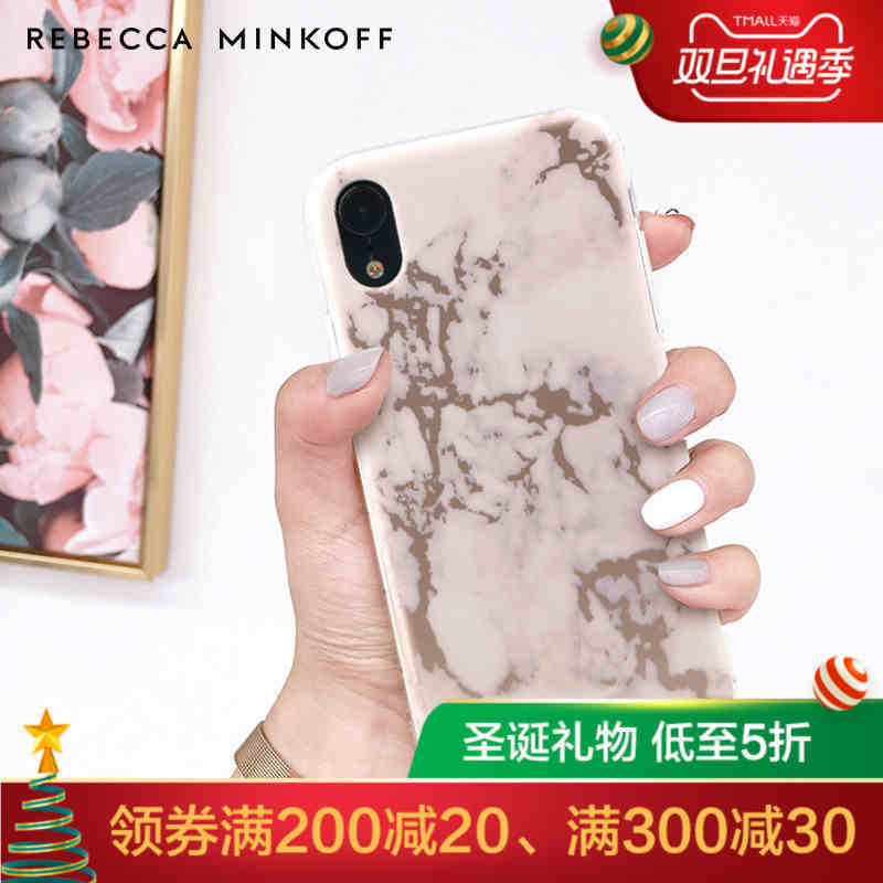 Rebecca Minkoff苹果iPhone XS/XR/Max时尚大理石手机保护壳新款