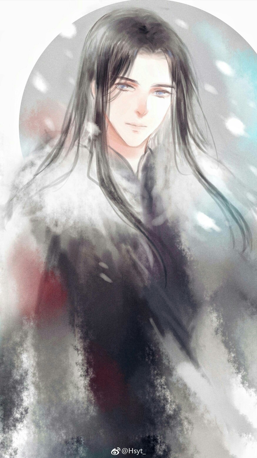  动漫图:（美男#壁纸#插画#古风）*