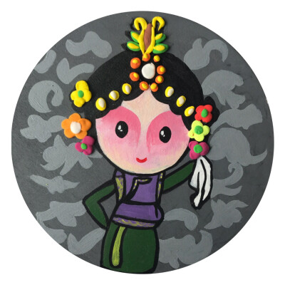 好呆萌的粘土画！