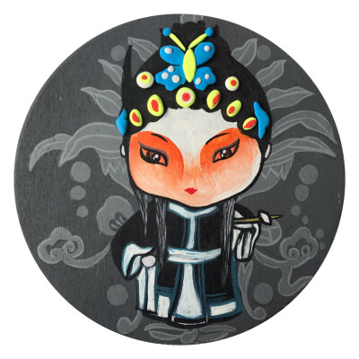 好呆萌的粘土画！