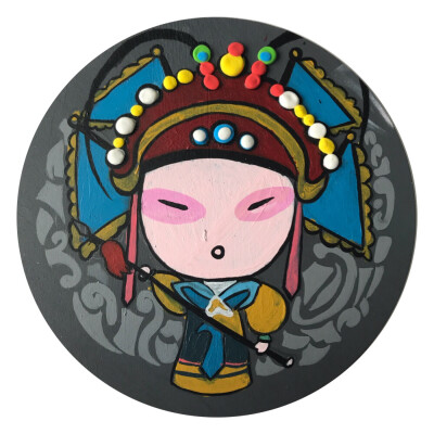 好呆萌的粘土画！