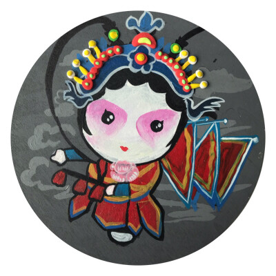 好呆萌的粘土画！