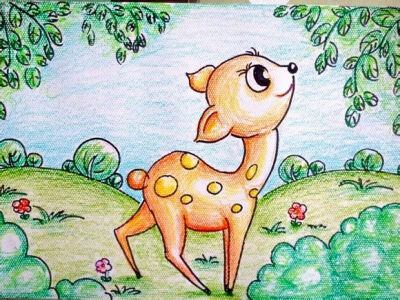 动物儿童画