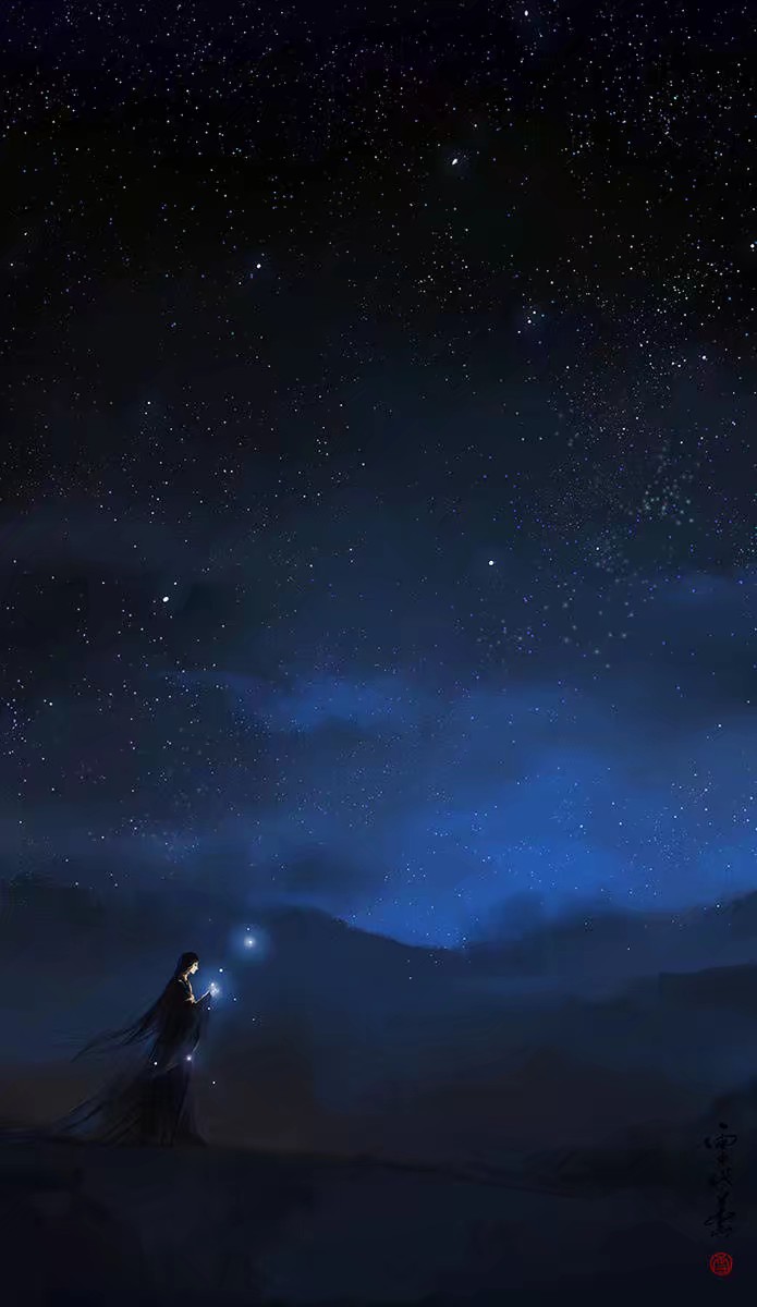 【画师作品】
落叶寄相思，三叶不言中
梧桐知相惜，枫银本同季
送君三捆扎，吾愿等三生
叶落知秋，与君分离
过往三秋，夜夜思君
今日寄叶，愿君忘记
往后余生，各自珍重！
