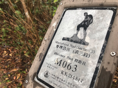 Distance Post M063 MacLehose Trail Stage3 20181223