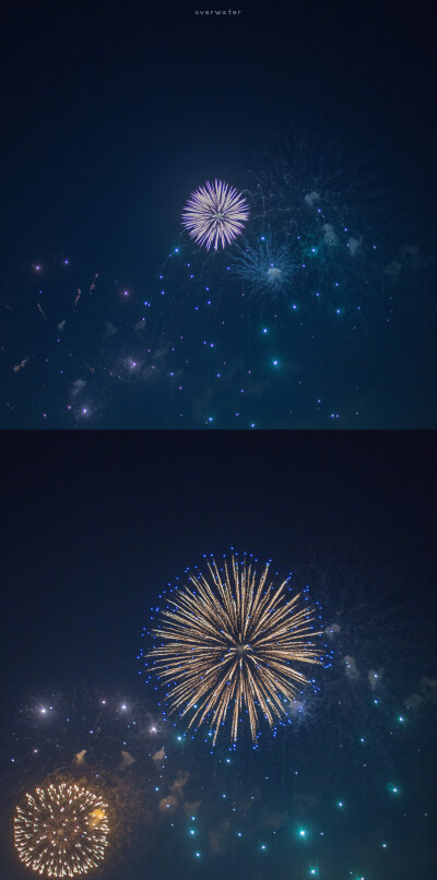 壁纸分享 | 花火
「想和你看新年的第一场烟火 当光亮在空中绽放又映在江面时 我就可以知道它的声响能不能盖过我心脏的悸动」
photo by overwater 
