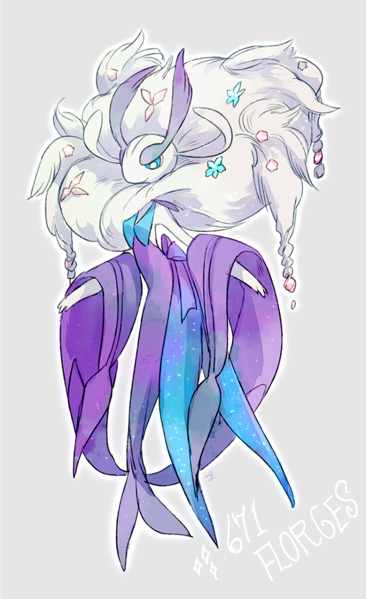 花洁夫人(白花★闪光)/florges