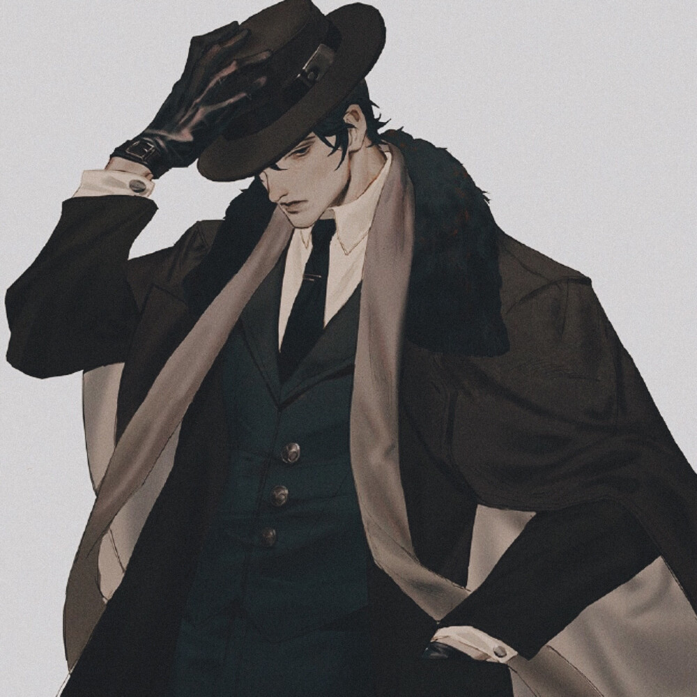 手绘 漫头 男头