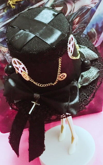 Lolita 高礼帽发夹