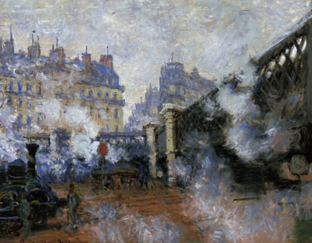 Le Pont De LEurope Gare Saint-Lazare 1877