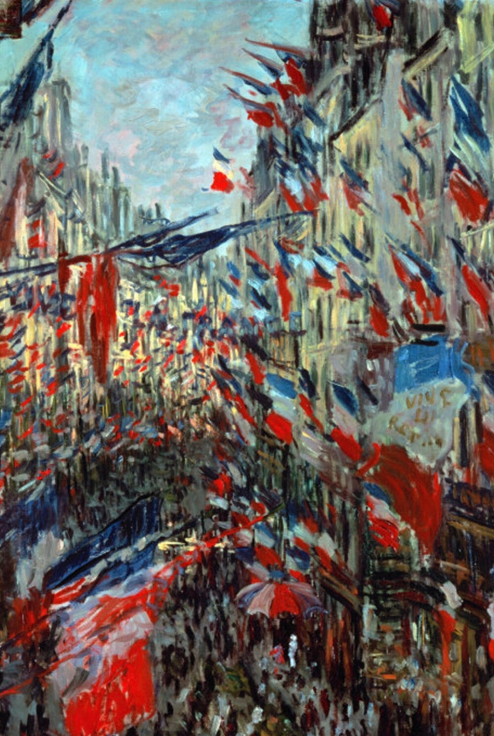 Paris Rue St Denis. Celebration of June 30 1878