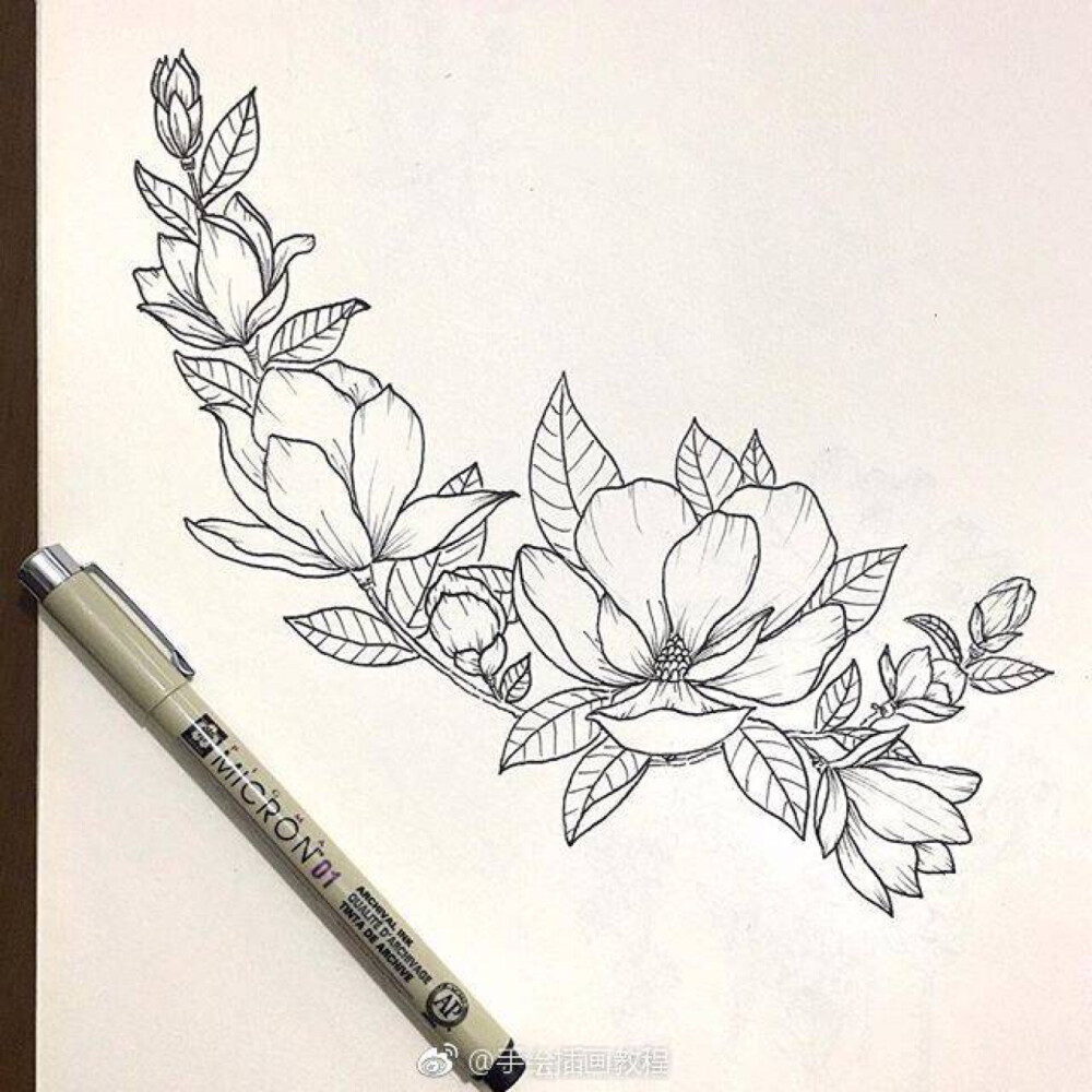 手绘花 - 高清图片，堆糖，美图壁纸兴趣社区