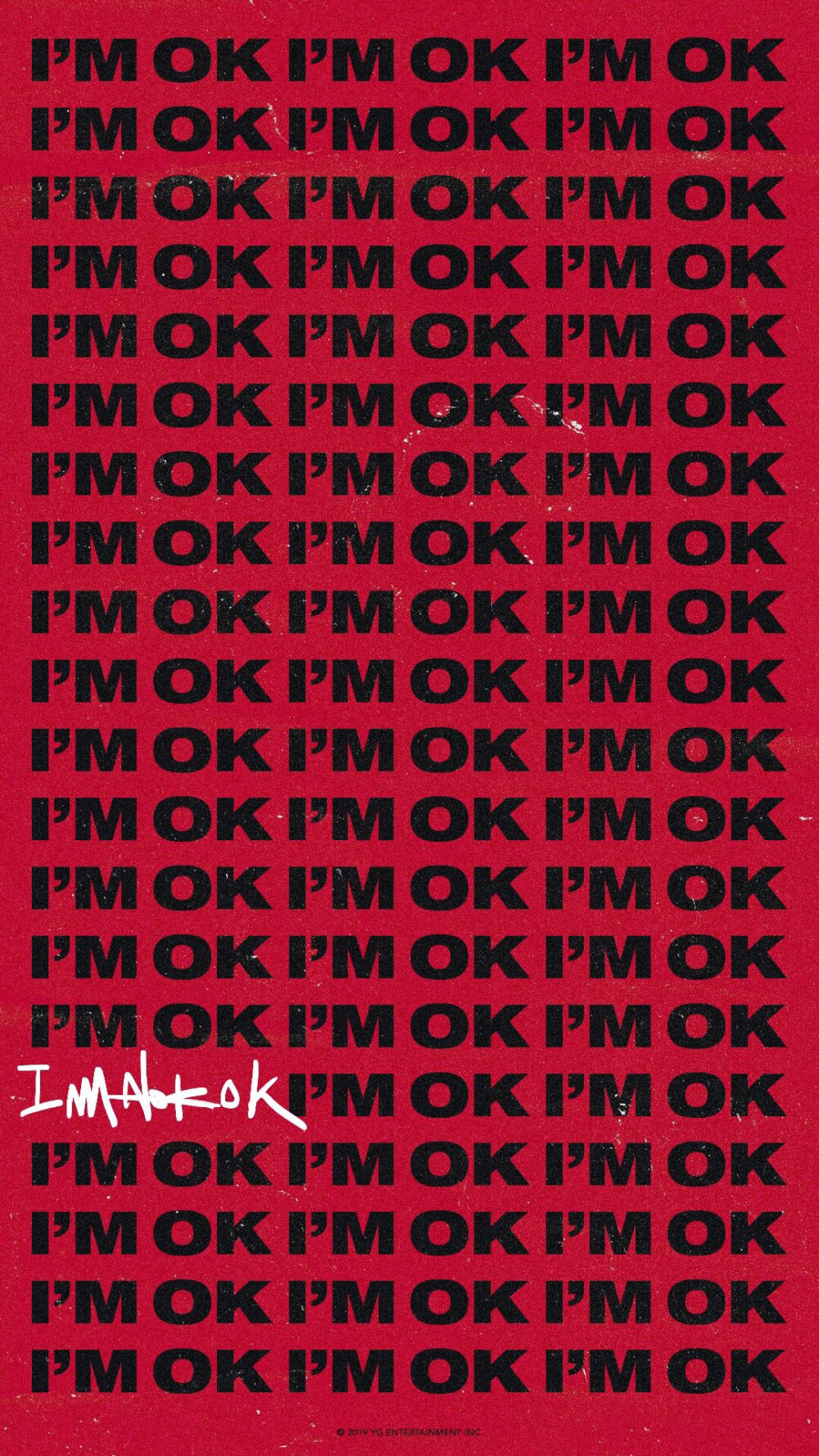 [iKON - 'I'M OK' TEXT POSTER]