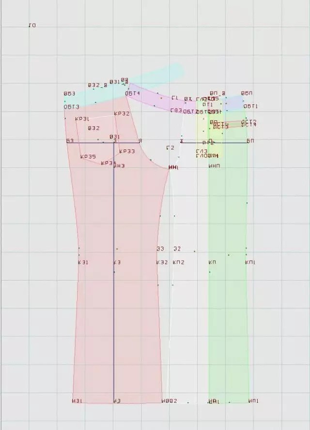 喇叭裤裤子的效果图+款式图+制版图