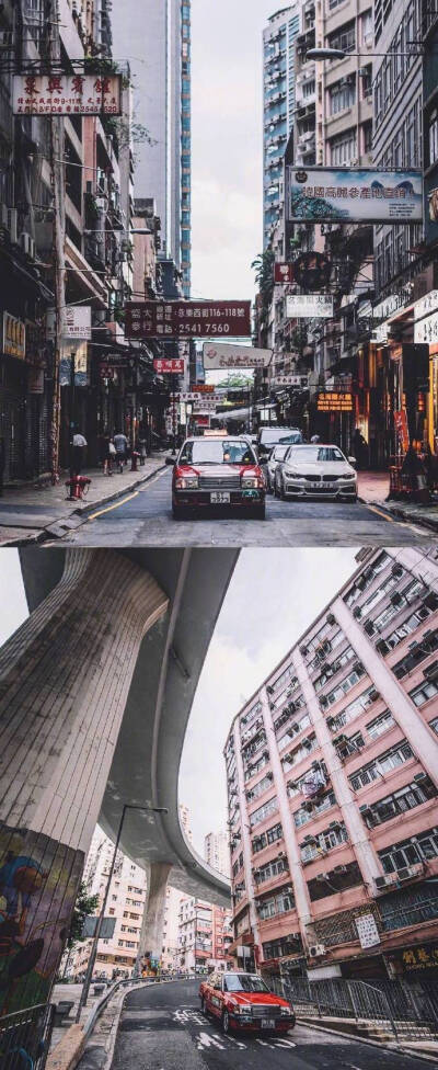 香港的街头，是港剧里熟悉的场景