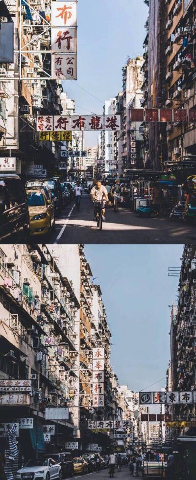 香港的街头，是港剧里熟悉的场景