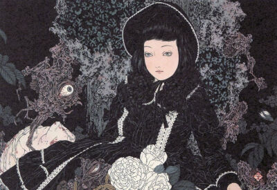 日本平成浮世绘绘画大师 山本タカト（Takato Yamamoto） 作品一组 | www.yamamototakato.com | 说实话，放他的作品还是有点忐忑的....