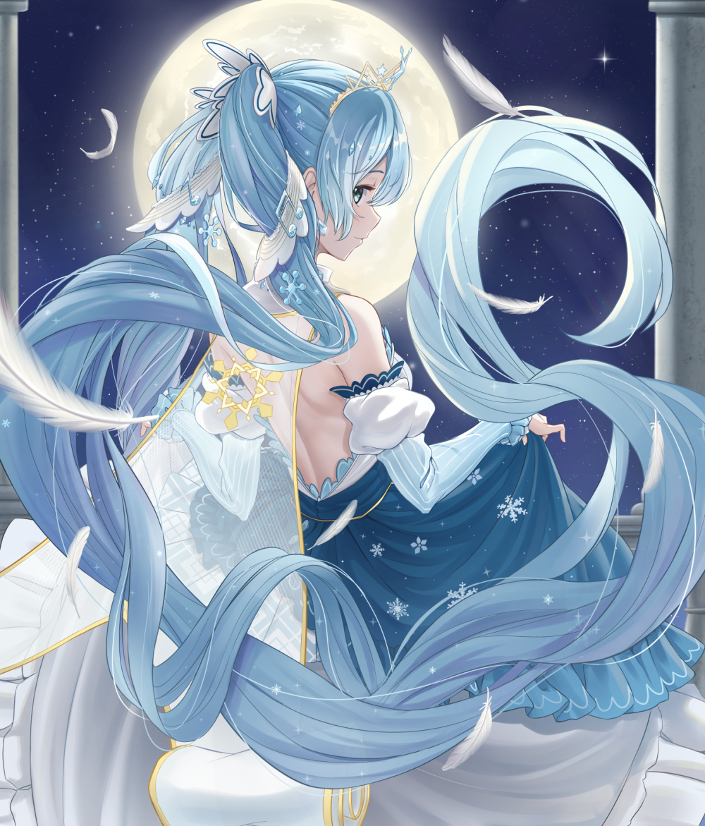 VOCALOID 初音未来 雪未来2019 绘师：Bib（p id=10899738） 本作品id=72358295