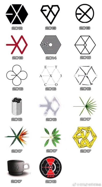 EXO 2012-2018的标志