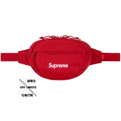 supre/me waist bag 18FW 45th LOGO字母腰包单肩斜挎包男女